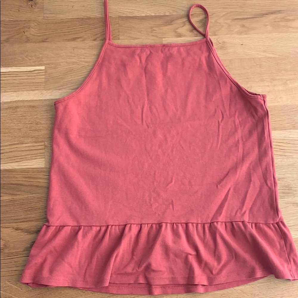J. Crew | Pink Ruffle Tank | M - Picture 3 of 3